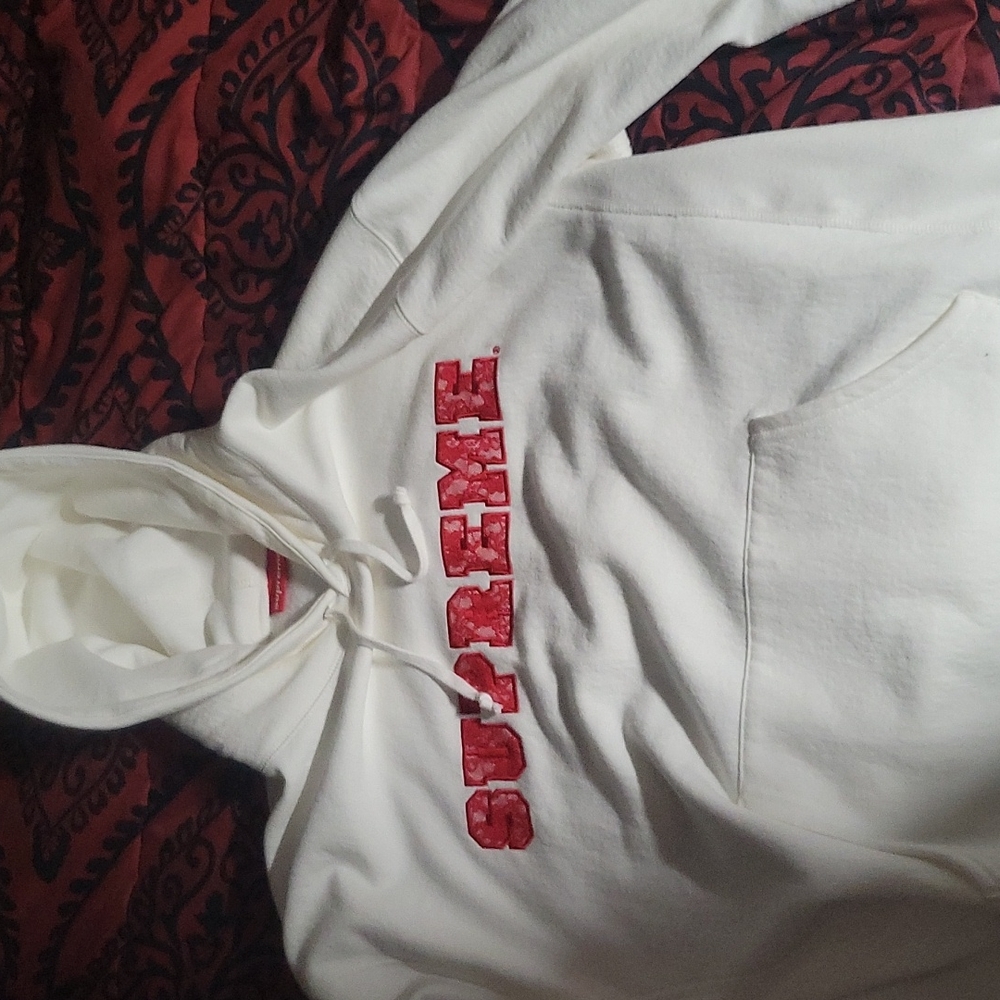 Supreme Lace Logo Hooded Sweatshirt